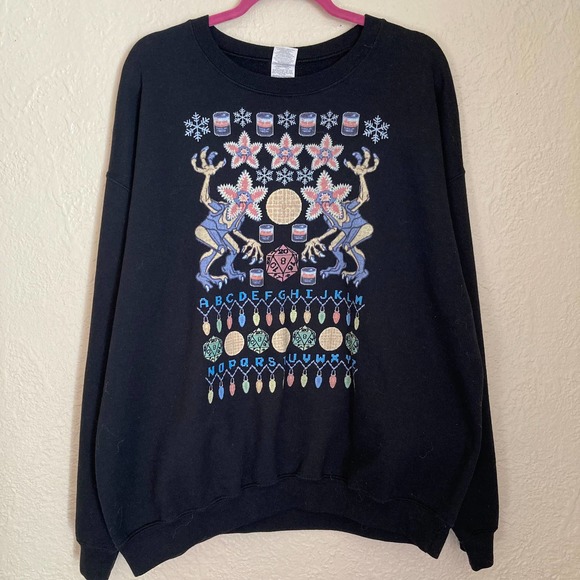 Netflix Tops - Stranger Things Ugly Christmas Sweater Sweatshirt Size XL